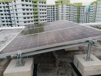 Système de montage solaire sur le toit Système de montage PV pour toit plat