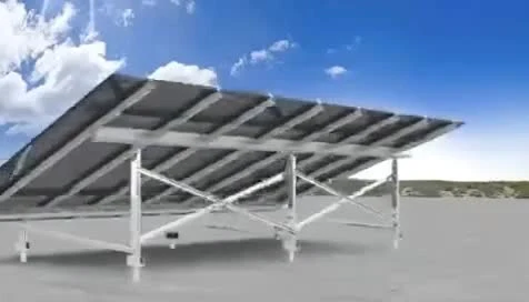 Système de centrale solaire photovoltaïque à montage au sol avec vis solaire à pieux en acier au carbone