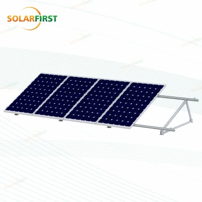 Système de panneaux solaires à inclinaison fixe pour toit plat