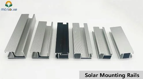 Panneau solaire de dessus de toit montant le système en aluminium de rail de picovolte de rails de toit résistants